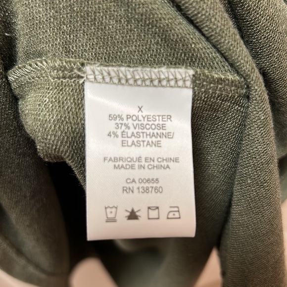 Fit And Flare 3/4 Sleeve French Terry Dress - Picture 9 of 10